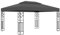 Hommdiy Pavillon mit Doppeldach Gartenzelt Partyzelt Festzelt Gartenpavillon Bierzelt Garten Zelt Outdoor Terrasse 3x4m Anthrazit
