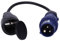 Voxura CEE-Adapterleitung Schutzkontakt-Kupplung CEE-Stecker Schutzkappe Camping Caravan Wohnmobil Wohnwagen Boot Stromkabel Außenbereich 3-polig 230V 16A H07RN-F 3x1,5 IP44 0,5m