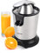 PRIXTON Exprimidor Eléctrico Juicer BIO Potencia 300W Capacidad 270 ml, 2 Conos incluidos, Cuerpo y accesorios en Acero Inoxidable