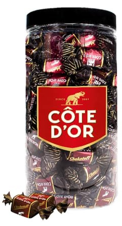 Côte d’Or Chokotoff - bonbons au chocolat noir au caramel - en pot réutilisable - 800g