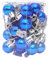 SEWACC 24st Weihnachtsbaum Hängen Bruchsichere Weihnachtskugel Glitzernde Weihnachtskugeln Hängender Anhänger Für Weihnachten Mehrfarbige Mini-glitzerkugel Ball Blau Rosa Handtuch Drinnen
