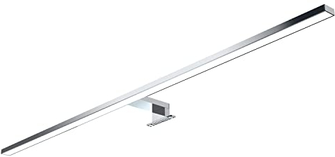 kalb | 80cm LED Badleuchte Badlampe Spiegellampe Spiegelleuchte 230V warmweiß, verchromt