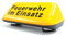 Magnet-Dachaufsetzer Feuerwehr im Einsatz (XL, Gelb)
