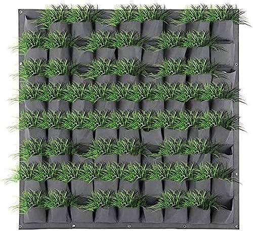 Pflanztasche Zum Aufhängen An Der Wand, 72 Taschen Zum Aufhängen Von Pflanzgefäßen, Vertikale Pflanzgefäße Zum Aufhängen An Der Wand, Pflanzbeutel Für Den Innen- Und Außenbereich, Gärten, Innenhöf