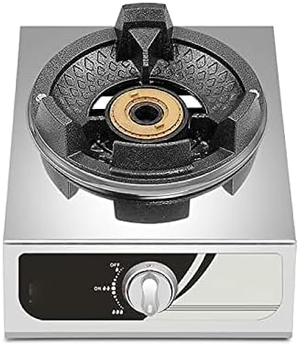 Gas Hob Commercial High Pressure Blaze Burner Portable Table Top Gas Cooktop Cast Iron Wok LPG Cooktop [Energy Class A],Friendly32