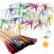 50 Stück Cocktail Feuerwerk Sticks, Bunte Fruchtzahnstocher, Cocktailspieße, Partyzubehör, Weihnachtsdekoration, 10cm Holz Feuerwerk Sticks für Cocktails,Vorspeisen,Früchte,Desserts