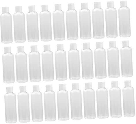 Ipetboom Flacons Démulsion Étanches De 100 ML - Lot de 30 Flacons De Voyage pour Cosmétiques avec Bouchon