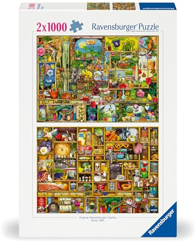 Ravensburger Puzzle 12000381 - Colin Thompson - 2 x 1000 Teile Puzzle für Erwachsene und Kinder ab 14 Jahren, 2-in-1 Sonderedition mit Motiven von Colin Thompson
