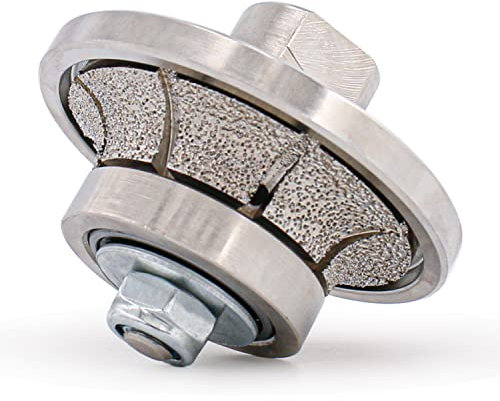 B10 3/8 Demi-Bullnose Rond Diamant Profiler à main pour granit, béton, marbre, pierre, filetage M14