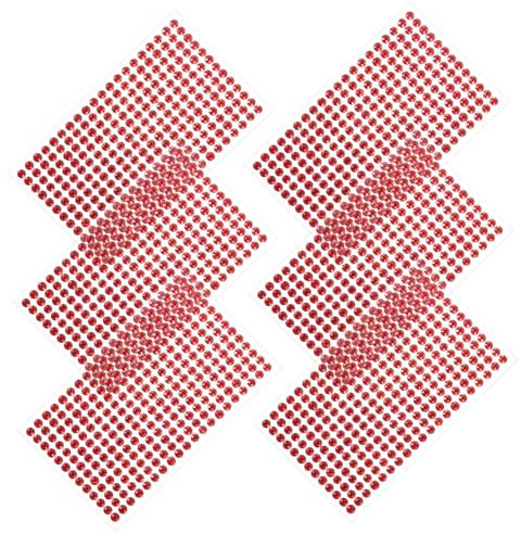 BELLIFFY 6blätter Selbstklebende Strassaufkleber Schmucksteine Für Bastelarbeiten Glitzernde Dekoration Für Handyhüllen Nägel Und Festival-make-up