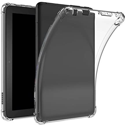 Compatible with iPad 6 Caso Compatible con Compatible con Fire 7 2022 Tablet PC Estuche Grueso de 4 Esquinas Estuche a de Golpes de 7 Pulgadas Funda Rosa para Compatible with iPad (Clear, One Size)