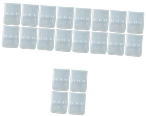 minkissy 20stücke Teiliges Zahnbürstenköpfe Aufbewahrungsbox Tragbare Zahnkopf-Halterung Hygienische Und wasserdichte Zahnbürstenkopf Aufbewahrung Für Reisen Für Outdoor Und Fitness
