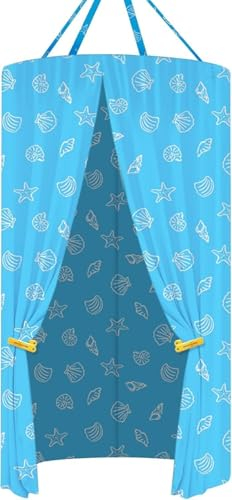 Camping Tent - Round Shower Cubicle with Changing Room, Outdoor Shower Screen & Curtain - Portable Loo Tent for Camping