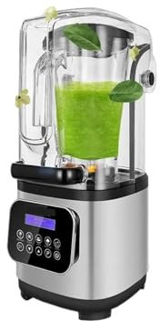 Licuadora Exprimidora, Licuadora comercial profesional con carcasa protectora silenciosa de 8000 W, potencia industrial fuerte y silenciosa de calidad profesional Licuadora y exprimidor