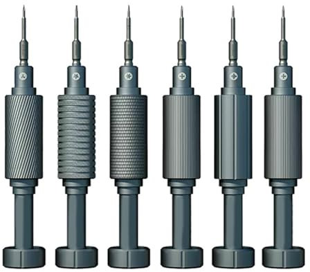 Tournevis de réparation de lunettes 6 tailles différentes pour bijoutiers de montres