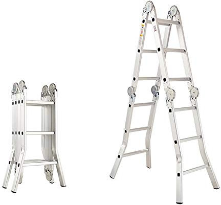 Multipurpose Telescoping Ladder for Household Garden Building Folding Extension Steps for Safety Adjustable Straight Telescopic Ladder for Industrial Use and DIY Projects