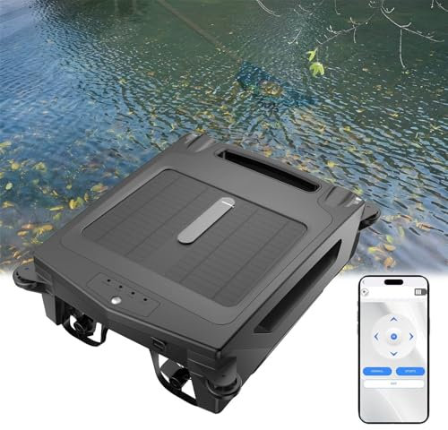 Robot Nettoyeur de Piscine Sans Fil | Nettoyage Haute Vitesse 10m/min | Réservoir de Débris de 3,4L | Fonctionnement Solaire | Adapté à Toutes Les Formes de Piscine | Contrôle Par Application