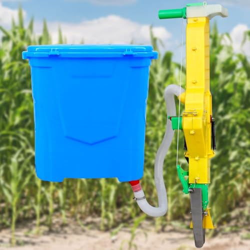 Manueller Düngerstreuer, Präzisionsdüngerstreuer für den Gartenbau, Tiefe und Menge einstellbar, geeignet für präzise Düngung