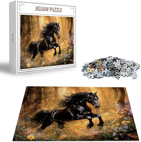 Jigsaw Puzzles for Adults 6000 Piece Challenging Game Toys, 6000 Piece Jigsaw Puzzles for Adults Horse, Impossible Puzzle Animal Fun Theme Puzzle Classic Educational Games, Gifts for Men H-9000