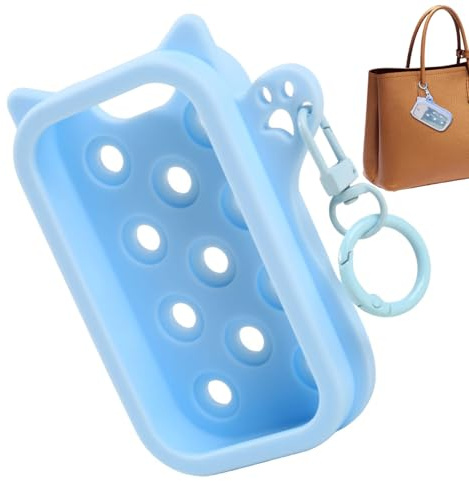 Flaschenschutz aus Silikon für hydroalkoholisches Gel, weich und tragbar | Desinfektionsmittelhalter für die Hand, für unterwegs, Schule, Büro, Handtasche, Mädchen, Damen