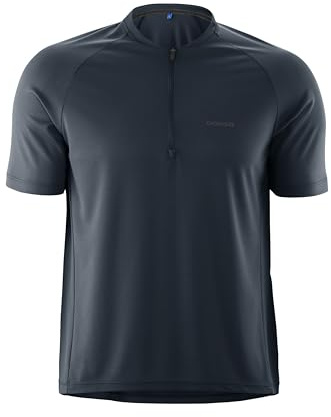 Gonso Herren Sitivo Jersey Blue M SITIVO Jersey Blue M (1er Pack) | Atmungsaktives & weiches Fahrradtrikot, Sport Oberteil mit Tasche, Perfekt für den Sommer