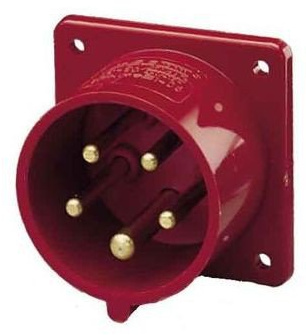 Mennekes 1409 Einbaustecker, gerade, 32 A, 5 polig, 400 V