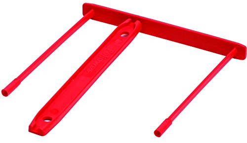 BANKERS BOX 0089601 Archivclip, 85 mm, 100% recycelt, 100 Stück, rot