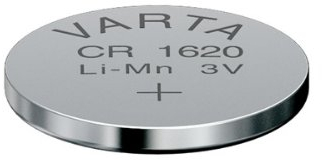 Batería Carta Profesional Electrónica Tipo: 6620 / CR1620 Voltaje: 3V Talla: 2,0 mm Diámetro: 16,0 Mm Ampolla PDA-Punto