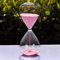 Grand sablier coloré en verre tendance - Décoration d’intérieur ou cadeau de Noël et d'anniversaire, rose, 60 Minutes