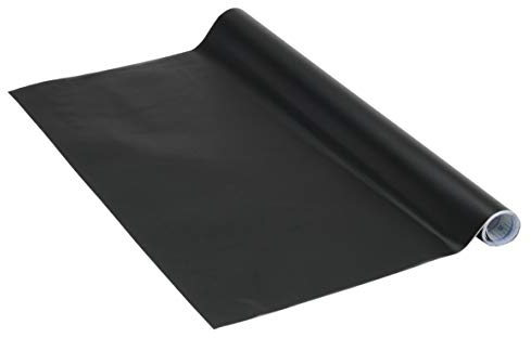 Venilia Tafelfolie selbstklebend | Kreidefolie Kühlschrank Tafel Schwarz Matt | 67,5cm x 1,5m, Stärke 150μ | Multifunktionstafel-Folie, Küchenfolie | ohne Phthalate | Made in EU