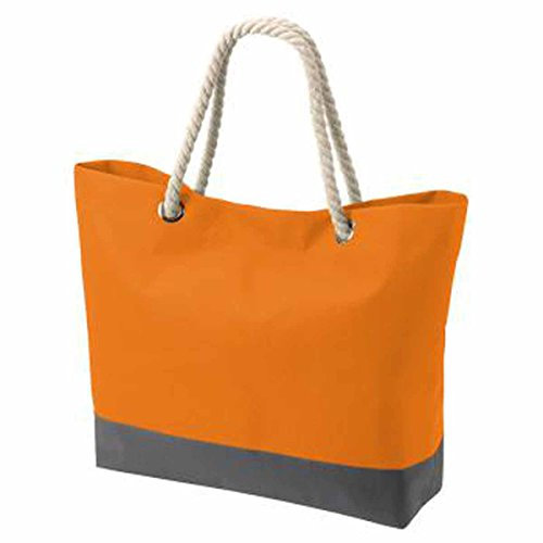 HALFAR - Sac Shopping - Sac dee Plage - anses Cordes - 1807785 - Mixte Homme Femme (Orange)