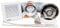 Bathroom Extractor Shower Fan Light KIT Chrome Inline Duct Mounted Standard