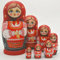 YAKELUS Matroschkas Stücken handgemacht Das Lindenholz Geschenk Spielzeug Matruschka Russian Nesting Dolls professione Matrjoschka-Marke(10piece))