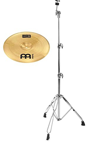 Meinl HCS - Set cinese da 16, in lega MS63, finitura: regolare, con supporto per piatti dritti