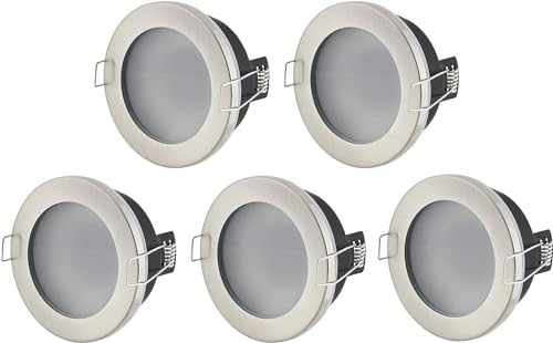 HAVA 5er Pack, Spot Metall Einbaurahmen GX53 IP44