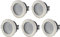 HAVA 5er Pack, Spot Metall Einbaurahmen GX53 IP44
