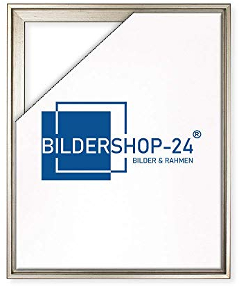 Schattenfugen - Rahmen Lemgo für Keilrahmenbilder und Leinwände 40x50cm Silber Antik