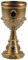 Verzierter mittelalterlicher Weinkelch / 18 cm mit 25 cl in Gold/Royaler Becher Arthus/Genau richtig zu Kostümfest & Märchen Abend
