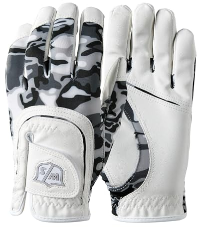 Wilson Unisex-Youth FIT All Golf Handschuh, White Black, Einheitsgröße