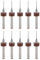 sourcing map PCB Drill Bits 0.6mm Tungsten Carbide Rotary Tool Jewelry CNC Engraving Print Circuit Board Micro Drill Bits 1/8 Inch Shank 10 Pcs