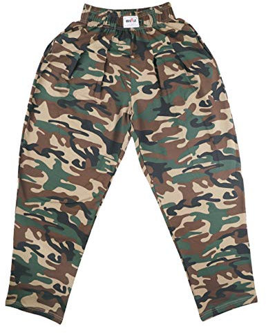 Muscle Alive Herren Fitnessstudio Ausgebeulte Hose für Bodybuilding Baumwolle und Elasthan Camo XL