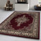 Carpetsale24 Orient Teppich 120x170 cm Rot, Stilvoller Wohnteppich im Retro-Look, Pflegearm & weich für Schlafzimmer oder Wohnraum