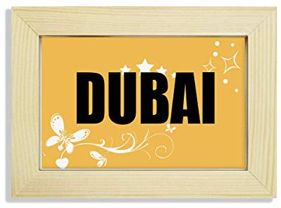 Beauty Gift Dubai Schreibtisch aus Holz, Bilderrahmen, Blumenmalerei