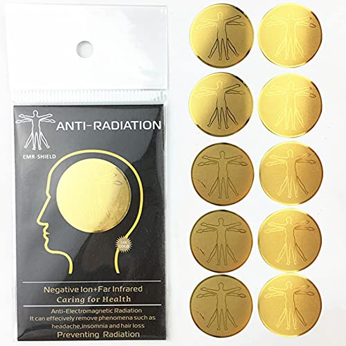 MOVKZACV 10 Radiation Protection Phone Stickers - Anti Radiation EMF Blocker for Mobile Phones, Computers & Laptops