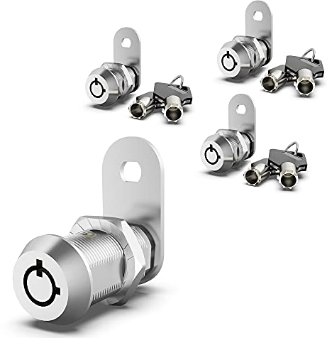 inBovoga 3er-Pack Schrankschloss mit Schl¨¹sseln, 5/8 '' Rohr-Nockenschloss f¨¹r RV-Fach-Aufbewahrungsschl?sser Aktentische, Zinklegierung