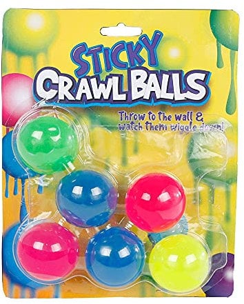 Jouetprive-Sticky Balls Glow in The Dark, 6 Stück 620939