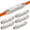 HB-DIGITAL 6x LSA werkzeugloser Netzwerkkabelverbinder Cat.7 STP feldkonfektionierbare Kupplung Adapter Verlängerung für LAN Verlegekabel Ethernet Installationskabel CAT 7