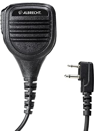 Albrecht SM 600 Lautsprecher-Mikrofon, 41755, L-Stecker mit 3,5mm Anschluss für externen Ohrhörer