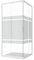 Box Doccia Angolare 70x90cm mod. Ibiza con Apertura Scorrevole Vetro Temperato Serigrafato 4mm Altezza 185cm Profili in Alluminio Bianco Maniglia ABS Bianco
