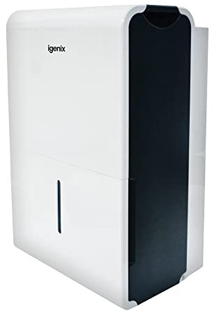 Igenix IG9830 Dehumidifier, Removes 30 Litres Moisture a Day, for Damp, Mould, Moisture in Home, Kitchen, Bedroom, Caravan, Office, Garage or Bathroom, White